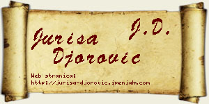Juriša Đorović vizit kartica